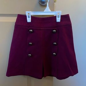 Cope Burgundy Mini Skirt